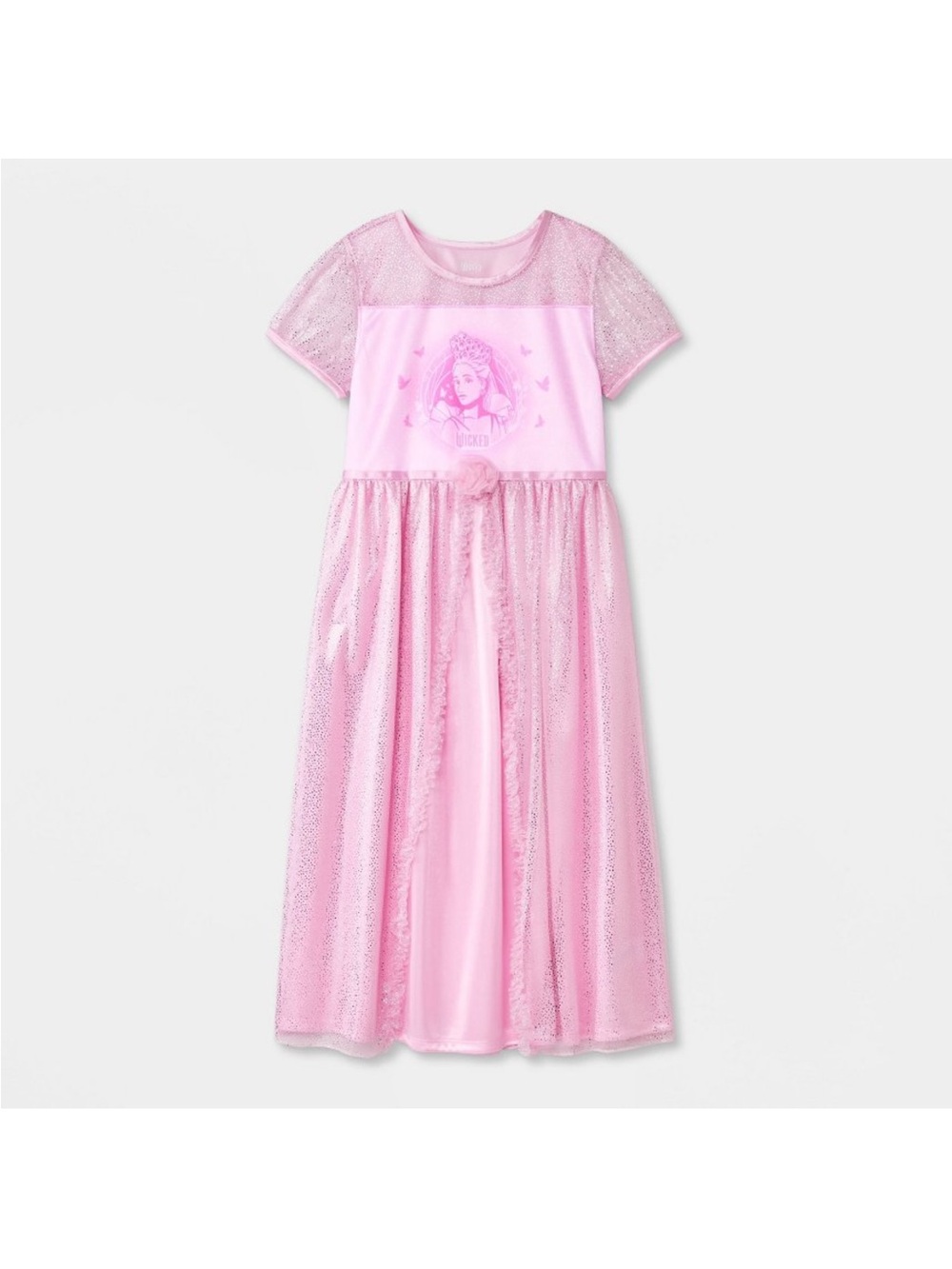 Glinda Sparkle Princess Pink Nightgown for Girls